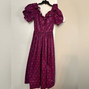 Vintage Laura Ashley puff sleeve dress